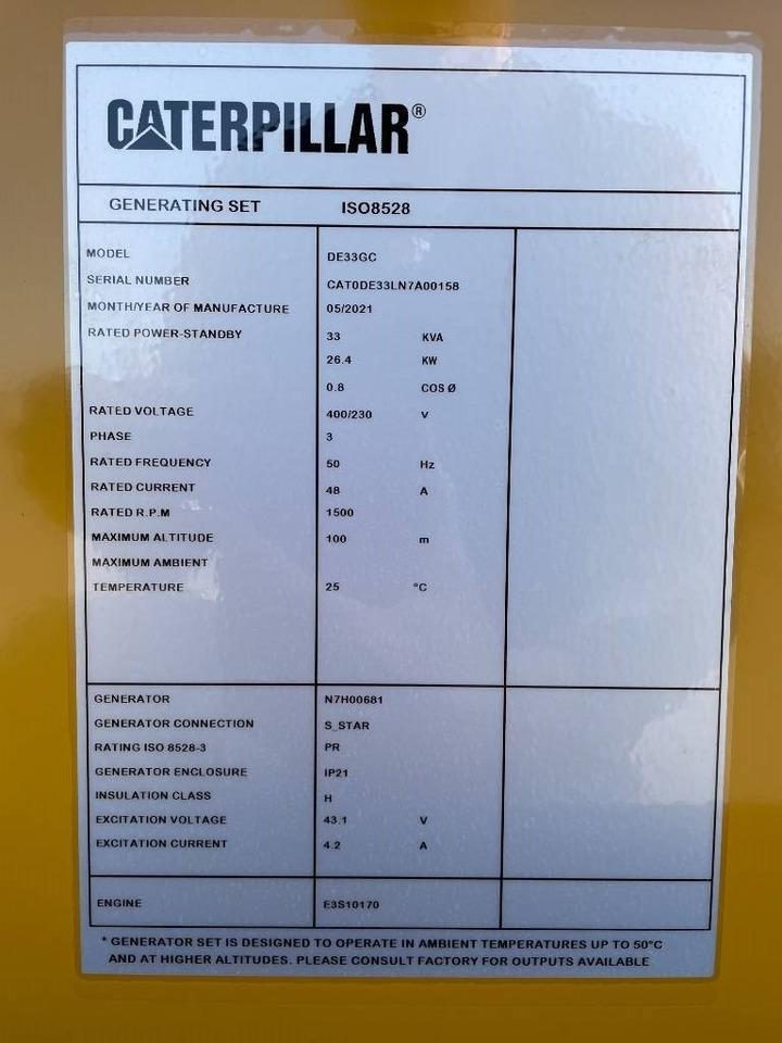 CAT DE33GC - 33 kVA Stand-by Generator Set - DPX-18204 - Generator: slika 5 CAT DE33GC - 33 kVA Stand-by Generator Set - DPX-18204 - Generator: slika 5