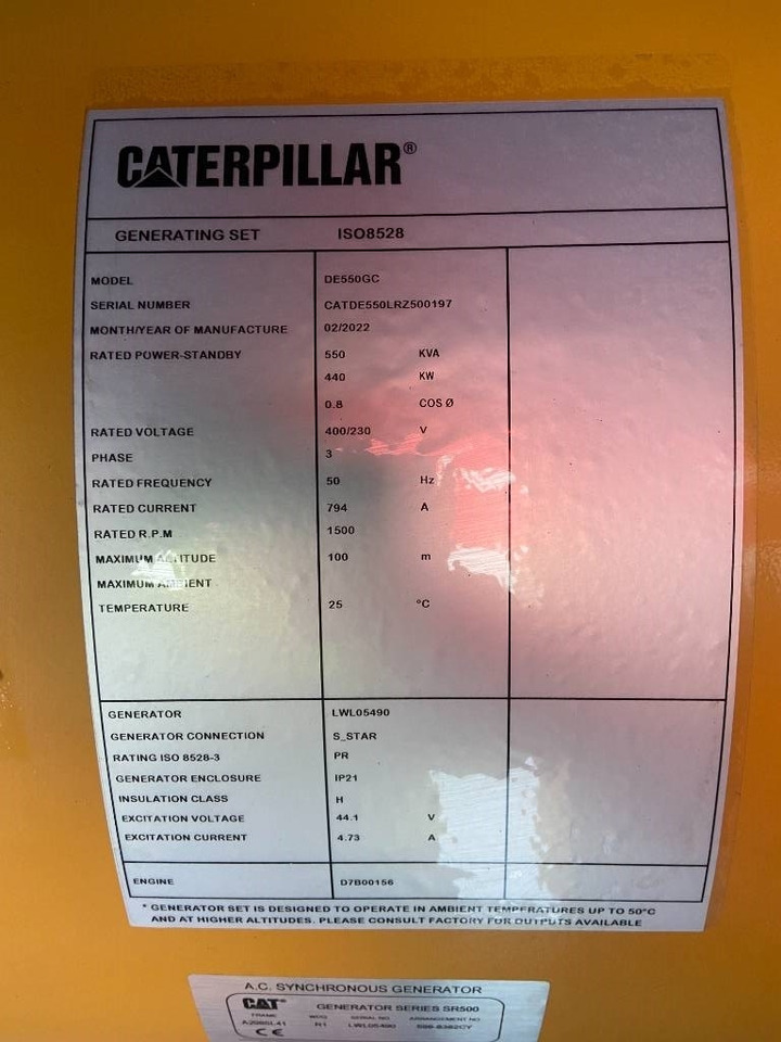 CAT DE550GC - 550 kVA Stand-by Generator - DPX-18221 - Generator: slika 4 CAT DE550GC - 550 kVA Stand-by Generator - DPX-18221 - Generator: slika 4