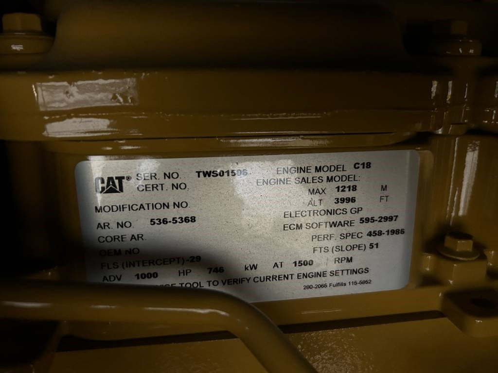 Nov Generator CAT DE850E0 - C18 - 850 kVA Generator - DPX-18032: slika 11 Nov Generator CAT DE850E0 - C18 - 850 kVA Generator - DPX-18032: slika 11