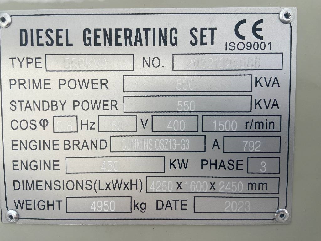Cummins QSZ13-G13 - 550 kVA Generator - DPX-19846 - Generator: slika 4 Cummins QSZ13-G13 - 550 kVA Generator - DPX-19846 - Generator: slika 4