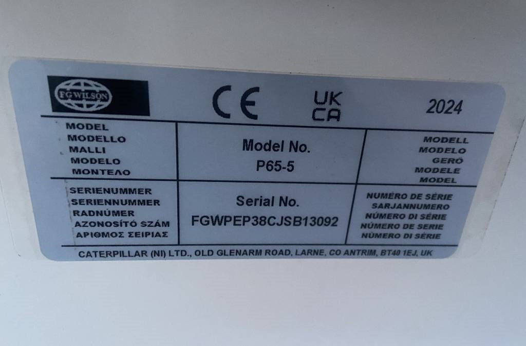 Nov Generator FG Wilson P65-5 - 65 kVA Genset - DPX-16006: slika 11