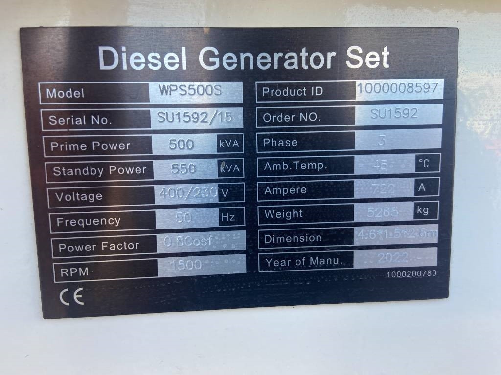 Perkins 2506C-E15TAG2 - 550 kVA Surplus genset - DPX-20019  - Generator: slika 4 Perkins 2506C-E15TAG2 - 550 kVA Surplus genset - DPX-20019  - Generator: slika 4