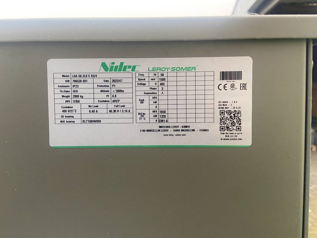 Nov Generator Perkins 4012-46TAG2A - 1.650 kVA Generator - DPX-19823-O: slika 10