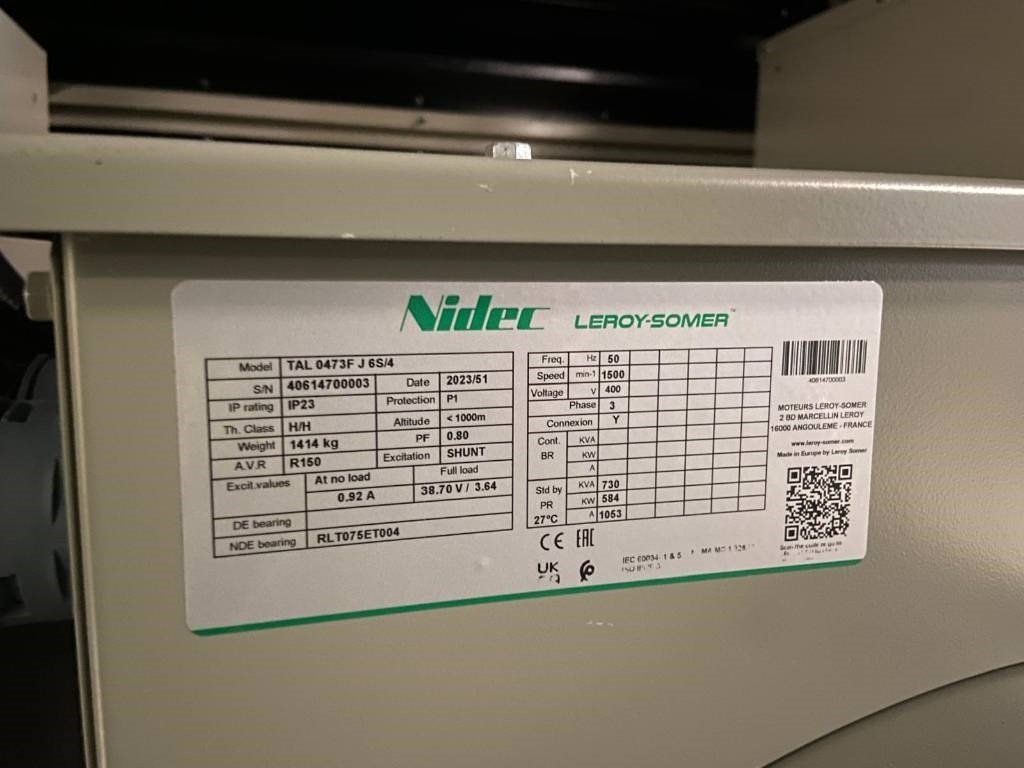 Volvo TWD1644GE - 715 kVA Generator - DPX-18884.1 - Generator: slika 4 Volvo TWD1644GE - 715 kVA Generator - DPX-18884.1 - Generator: slika 4