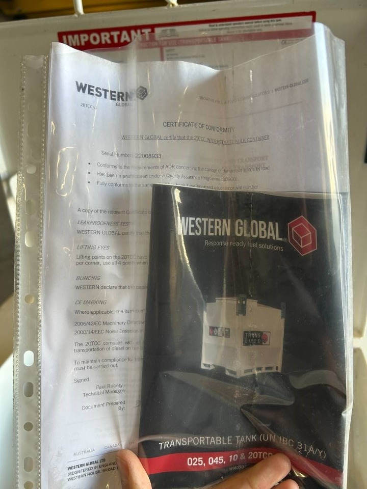 Western Global 20TCC - 2.000 Liter Diesel Tank - DPX-25083 - Rezervoar za skladiščenje: slika 5 Western Global 20TCC - 2.000 Liter Diesel Tank - DPX-25083 - Rezervoar za skladiščenje: slika 5
