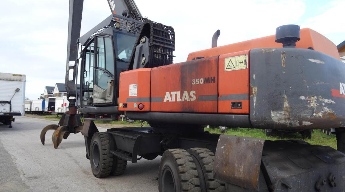 Maszyna przeładunkowa ATLAS 350MH - 2013/2018 - 166kW - 15,9m zasięgu - Bager za prekladanje primarnih/ Sekundarnih surovin: slika 2 Maszyna przeładunkowa ATLAS 350MH - 2013/2018 - 166kW - 15,9m zasięgu - Bager za prekladanje primarnih/ Sekundarnih surovin: slika 2