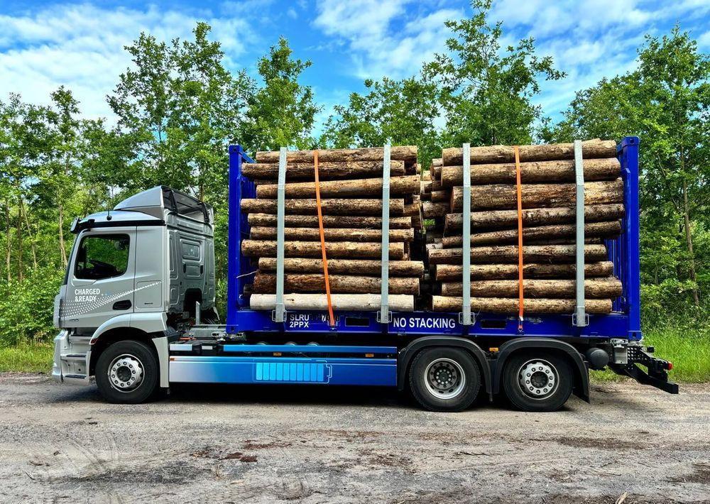 Mercedes-Benz eActros 400 6x2 BDF Elektryczny - Tovornjak za prevoz lesa, Električni tovornjak: slika 3 Mercedes-Benz eActros 400 6x2 BDF Elektryczny - Tovornjak za prevoz lesa, Električni tovornjak: slika 3