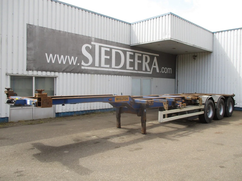 Wielton NS34 , Container Trailer , 3 ROR axle , Drum brakes , Air Suspension - Kontejnerska polprikolica/ Polprikolica z zamenljivim tovoriščem: slika 1 Wielton NS34 , Container Trailer , 3 ROR axle , Drum brakes , Air Suspension - Kontejnerska polprikolica/ Polprikolica z zamenljivim tovoriščem: slika 1