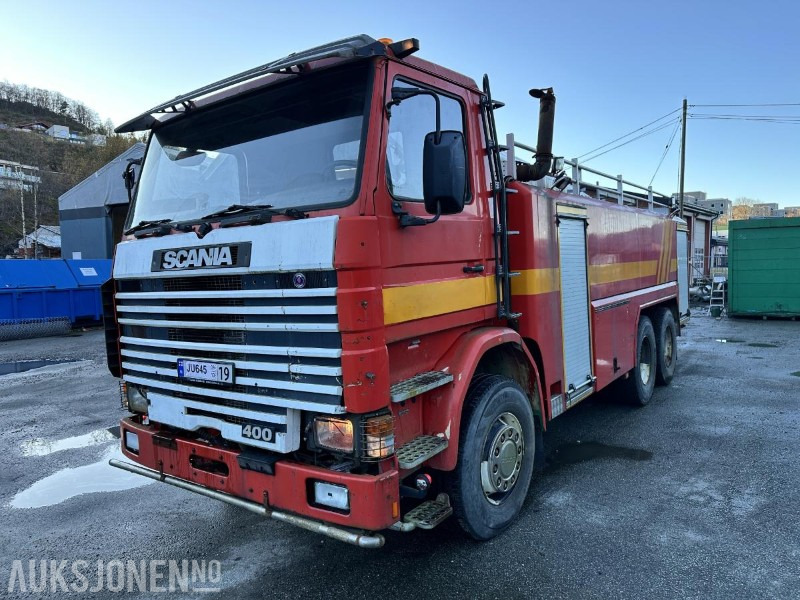 1992 Scania R 113ML - 400 6X2 Tankbil/Brannbil med vannkanon - Repobjekt, 553874km - Gasilsko vozilo: slika 1 1992 Scania R 113ML - 400 6X2 Tankbil/Brannbil med vannkanon - Repobjekt, 553874km - Gasilsko vozilo: slika 1