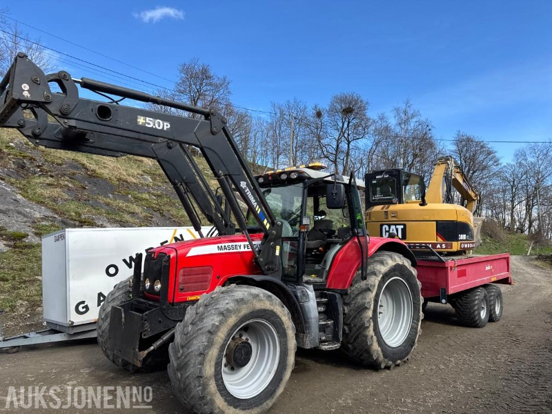 2006 Massey Ferguson 7480 frontlaster Rotorbjelke Hydraulisk utskyvbar krok Brøyteplate eu ok 04.2027 - Traktor: slika 3 2006 Massey Ferguson 7480 frontlaster Rotorbjelke Hydraulisk utskyvbar krok Brøyteplate eu ok 04.2027 - Traktor: slika 3