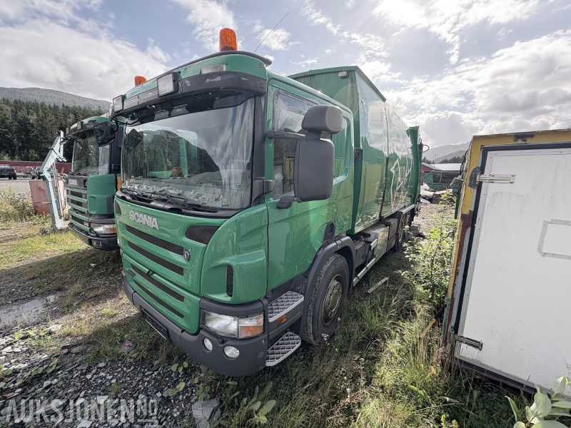 2006 Scania P380 2-kammers komprimatorbil - renovasjonsbil - bossbil - Smetarski tovornjak: slika 1 2006 Scania P380 2-kammers komprimatorbil - renovasjonsbil - bossbil - Smetarski tovornjak: slika 1