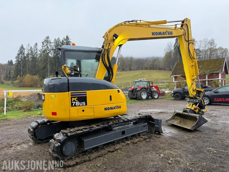 2007 Komatsu Galeo PC78US-6NO 8-tonns gravemaskin, Engcon tiltrotator, gummibelter, skjær, Nasta skuffe, Ledbar - Bager: slika 5 2007 Komatsu Galeo PC78US-6NO 8-tonns gravemaskin, Engcon tiltrotator, gummibelter, skjær, Nasta skuffe, Ledbar - Bager: slika 5