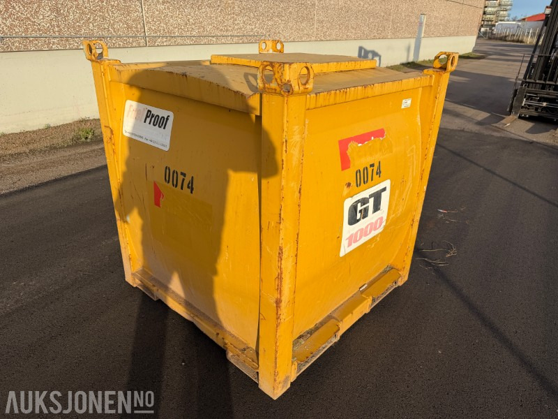 2011 Fuel Proof 1000L dieseltank m/ kran og koblinger - Gradbena oprema: slika 2 2011 Fuel Proof 1000L dieseltank m/ kran og koblinger - Gradbena oprema: slika 2