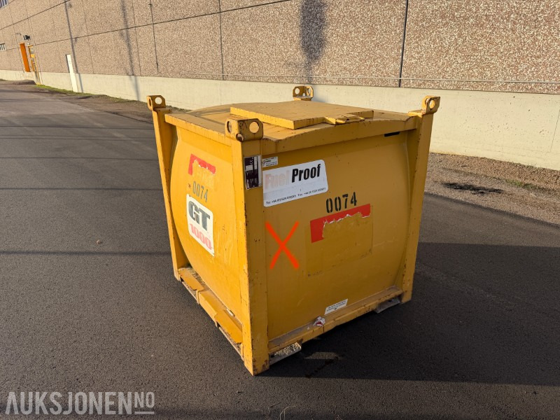 2011 Fuel Proof 1000L dieseltank m/ kran og koblinger - Gradbena oprema: slika 1 2011 Fuel Proof 1000L dieseltank m/ kran og koblinger - Gradbena oprema: slika 1