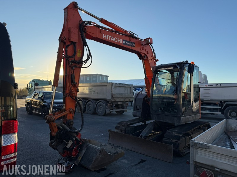2012 Hitachi ZX 85US-3 - ROTOTILT - SENTRALSMØRING - BUNKRINGSPUMPE - Bager: slika 1 2012 Hitachi ZX 85US-3 - ROTOTILT - SENTRALSMØRING - BUNKRINGSPUMPE - Bager: slika 1