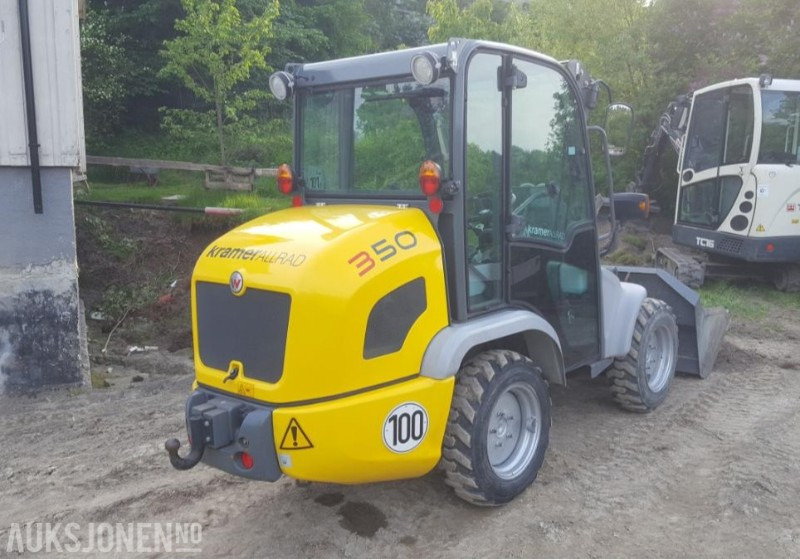 2012 KramerAllrad 350 Hjullaster - KUN 660 timer Mva-fri - Med original skuffe og pallegafler - Kolesni nakladalec: slika 4 2012 KramerAllrad 350 Hjullaster - KUN 660 timer Mva-fri - Med original skuffe og pallegafler - Kolesni nakladalec: slika 4