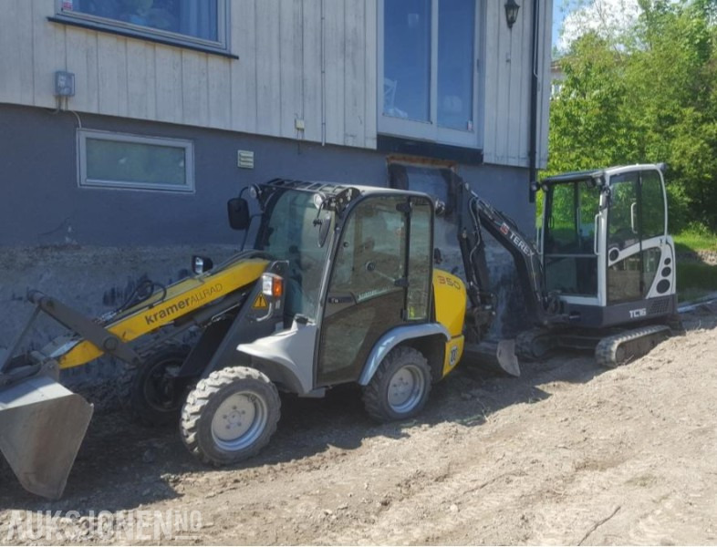 2012 KramerAllrad 350 Hjullaster - KUN 660 timer Mva-fri - Med original skuffe og pallegafler - Kolesni nakladalec: slika 2 2012 KramerAllrad 350 Hjullaster - KUN 660 timer Mva-fri - Med original skuffe og pallegafler - Kolesni nakladalec: slika 2