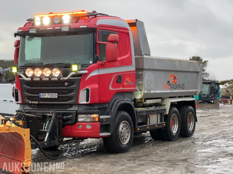 2012 Scania R 730 6x4 - Brøyterigget tippbil - Tovornjak prekucnik: slika 1 2012 Scania R 730 6x4 - Brøyterigget tippbil - Tovornjak prekucnik: slika 1