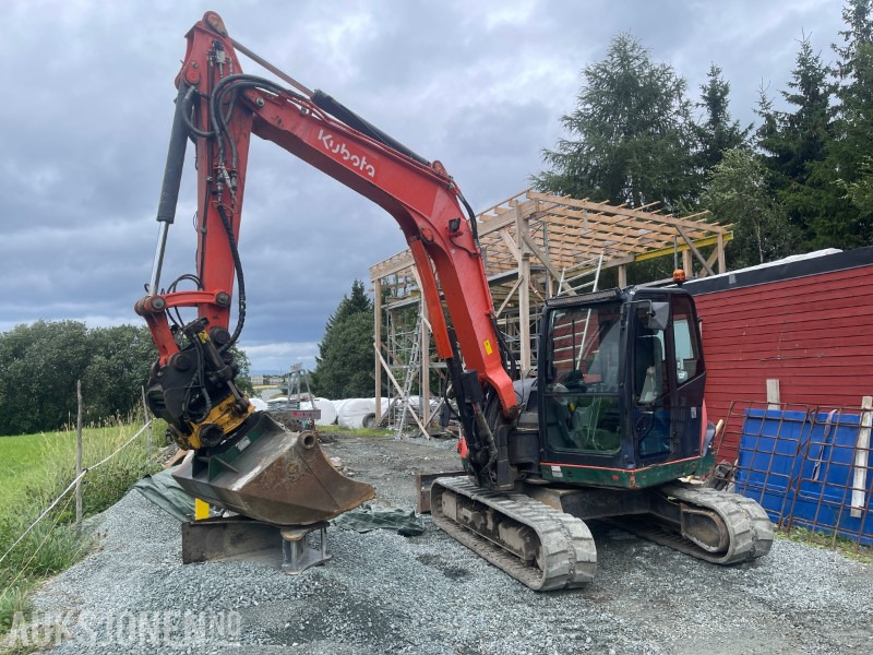 2013 Kubota KX080-4 | Rototilt | Pusseskuff | 4950 timer - Bager: slika 1 2013 Kubota KX080-4 | Rototilt | Pusseskuff | 4950 timer - Bager: slika 1