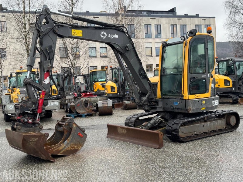 2013 Volvo ECR58 mnigraver med 3 skuffer & Indexator tiltrotator 6294T - Mini bager: slika 1 2013 Volvo ECR58 mnigraver med 3 skuffer & Indexator tiltrotator 6294T - Mini bager: slika 1