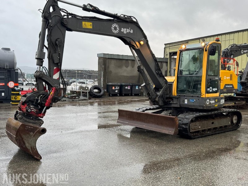 2013 Volvo ECR88 gravemaskin med 3 skuffer, Indexator tiltrotator Sertifisert 10.26 8677T - Mini bager: slika 1 2013 Volvo ECR88 gravemaskin med 3 skuffer, Indexator tiltrotator Sertifisert 10.26 8677T - Mini bager: slika 1