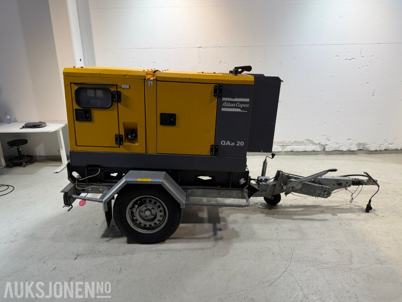 2014 Atlas Copco QAS 20 TR tilhengermontert aggregat - 20 KVA / 16 kW - Gradbena oprema: slika 5 2014 Atlas Copco QAS 20 TR tilhengermontert aggregat - 20 KVA / 16 kW - Gradbena oprema: slika 5