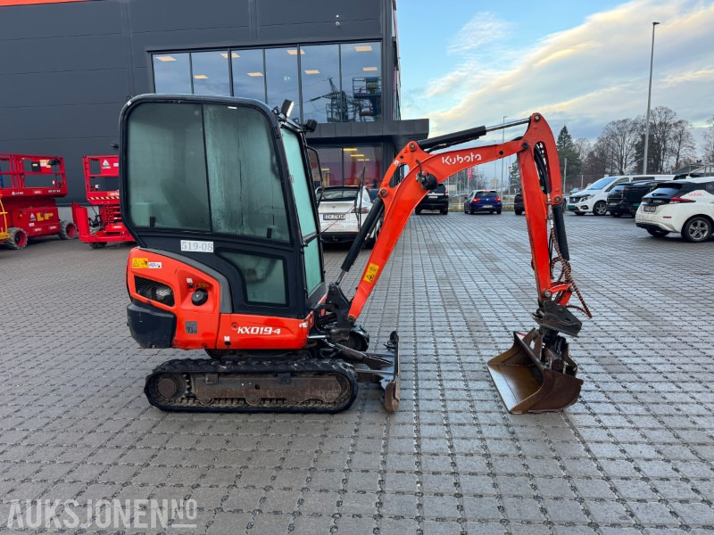 2014 Kubota KX019-4 minigraver - 4225 timer - Mini bager: slika 4 2014 Kubota KX019-4 minigraver - 4225 timer - Mini bager: slika 4