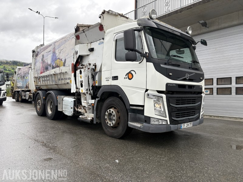 2014 Volvo FM420 EURO 6 sidelaster / komprimatorbil / renovasjonsbil - leveres med ny EU godkjenning - Smetarski tovornjak: slika 2 2014 Volvo FM420 EURO 6 sidelaster / komprimatorbil / renovasjonsbil - leveres med ny EU godkjenning - Smetarski tovornjak: slika 2