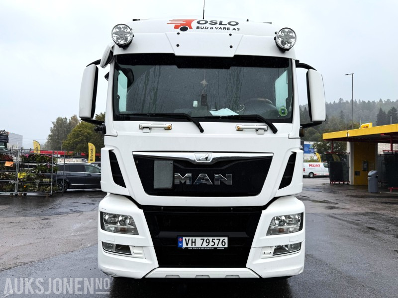 2016 MAN TGS 35.380, 36-paller, 480hk, baklem, sideåpning, cruise, ryggekamera, 2x S90 strøkasser - Tovornjak zabojnik: slika 2 2016 MAN TGS 35.380, 36-paller, 480hk, baklem, sideåpning, cruise, ryggekamera, 2x S90 strøkasser - Tovornjak zabojnik: slika 2