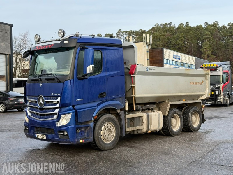 2019 Mercedes-Benz Actros 2658 6x4 Tippbil / 244646 km / 626 hk / Goldstar-kasse / Vibrator - Tovornjak prekucnik: slika 2 2019 Mercedes-Benz Actros 2658 6x4 Tippbil / 244646 km / 626 hk / Goldstar-kasse / Vibrator - Tovornjak prekucnik: slika 2