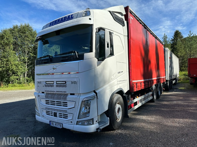 2019 Volvo FH 500 med Krone kapelltralle og dolly – Modulvogntog med full sideåpning - euro 6 - Tovornjak zabojnik: slika 2 2019 Volvo FH 500 med Krone kapelltralle og dolly – Modulvogntog med full sideåpning - euro 6 - Tovornjak zabojnik: slika 2