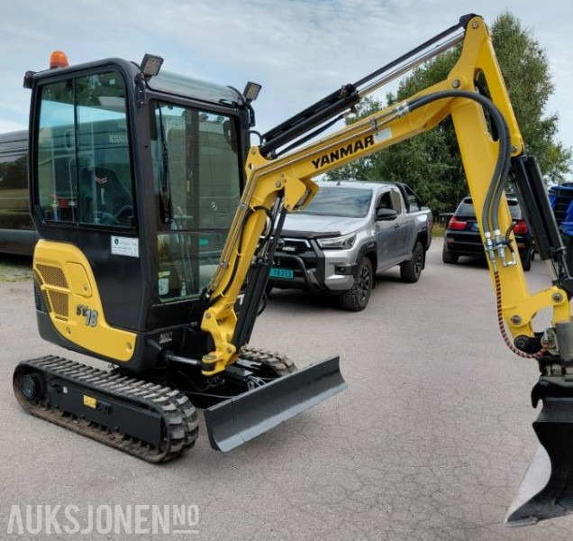 2019 Yanmar SV 18 MINIGRAVER 1900 timer - MVA-FRI - Mini bager: slika 3 2019 Yanmar SV 18 MINIGRAVER 1900 timer - MVA-FRI - Mini bager: slika 3