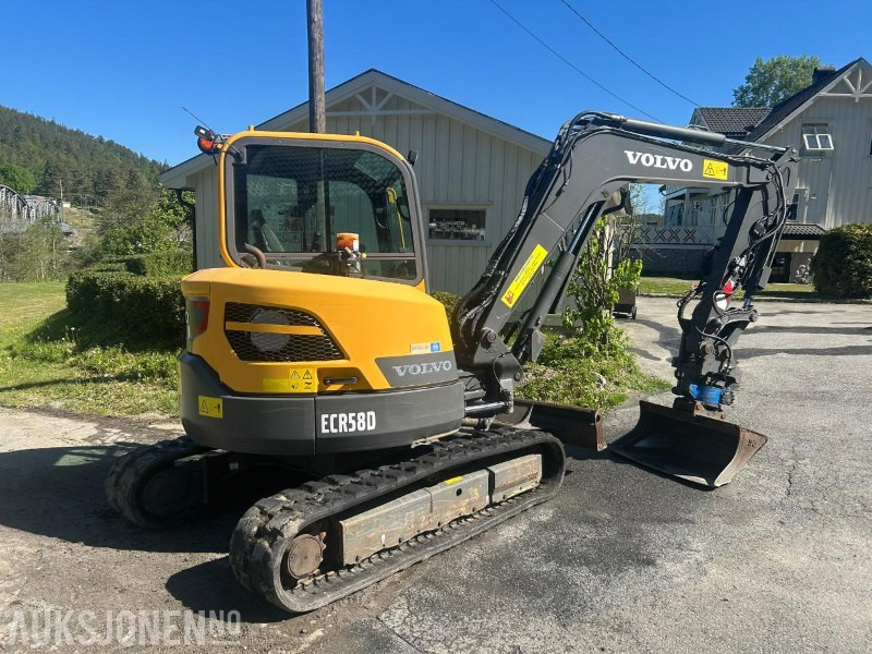 2020 Volvo ECR58D-Gravemaskin-Tiltrotator-2 Skuffer-Hydraulisk HK - Bager: slika 4 2020 Volvo ECR58D-Gravemaskin-Tiltrotator-2 Skuffer-Hydraulisk HK - Bager: slika 4