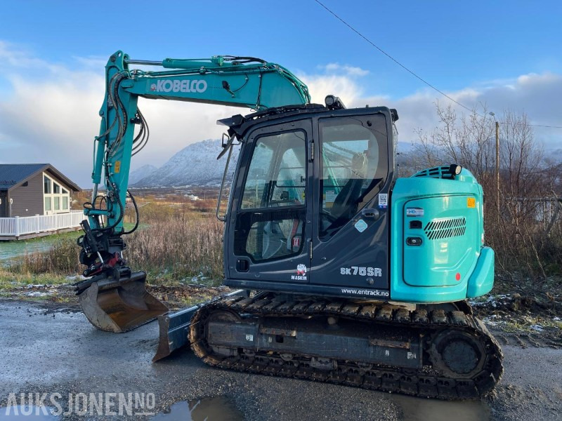 2021 Kobelco SK75SR-7 Gravemaskin med skjær, tiltrotator med gripekassett, nylig sertifisert, kun 2400 timer - Mini bager: slika 3 2021 Kobelco SK75SR-7 Gravemaskin med skjær, tiltrotator med gripekassett, nylig sertifisert, kun 2400 timer - Mini bager: slika 3