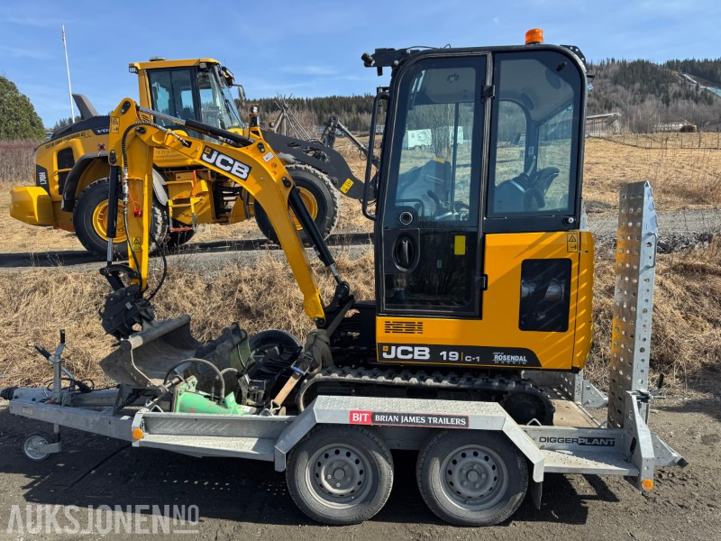 2024 JCB 19 C-1 MINIGRAVER, 3 SKUFFER, PIGGHAMMER, MASKINHENGER, KUN 200 TIMER, UTVIDET GARANTI - Mini bager: slika 3 2024 JCB 19 C-1 MINIGRAVER, 3 SKUFFER, PIGGHAMMER, MASKINHENGER, KUN 200 TIMER, UTVIDET GARANTI - Mini bager: slika 3