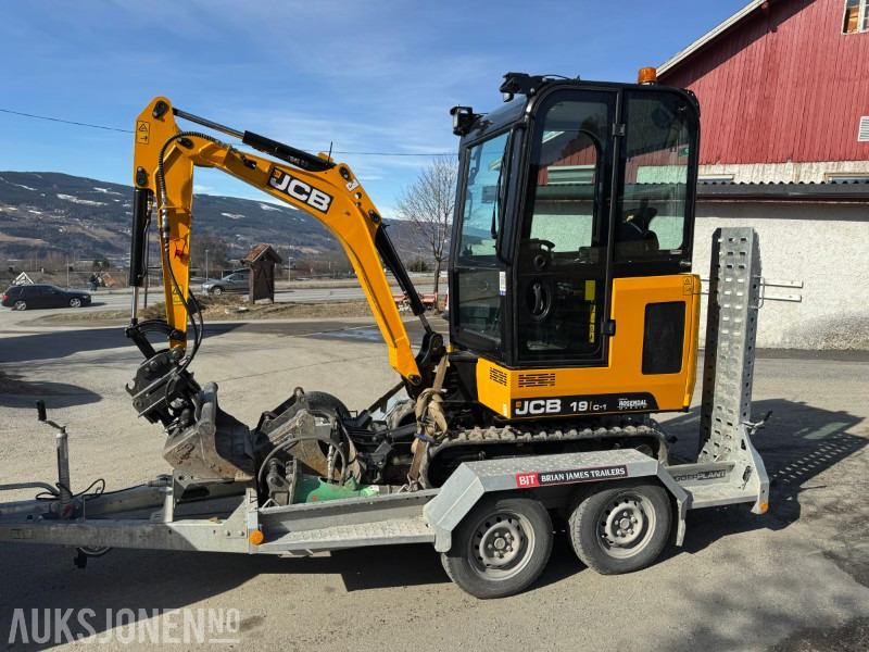 2024 JCB 19 C-1 MINIGRAVER, 3 SKUFFER, PIGGHAMMER, MASKINHENGER, KUN 200 TIMER, UTVIDET GARANTI - Mini bager: slika 1 2024 JCB 19 C-1 MINIGRAVER, 3 SKUFFER, PIGGHAMMER, MASKINHENGER, KUN 200 TIMER, UTVIDET GARANTI - Mini bager: slika 1