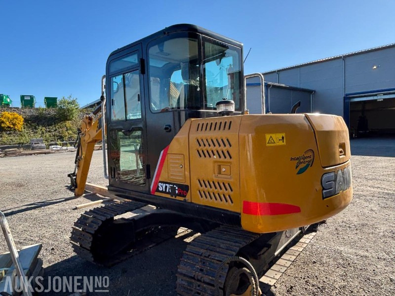 2024 Sany SY75C. S50 Hurtigfeste. Sentralsmøring. Graveskuff ca 320L - Bager: slika 5 2024 Sany SY75C. S50 Hurtigfeste. Sentralsmøring. Graveskuff ca 320L - Bager: slika 5