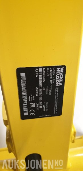 2024 Wacker DPU5545 Vibroplate - Valjar: slika 5 2024 Wacker DPU5545 Vibroplate - Valjar: slika 5