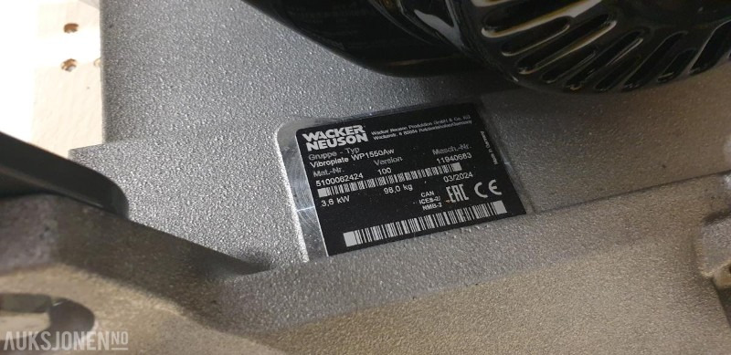 2024 Wacker WP1550Aw Vibroplate - Valjar: slika 4 2024 Wacker WP1550Aw Vibroplate - Valjar: slika 4