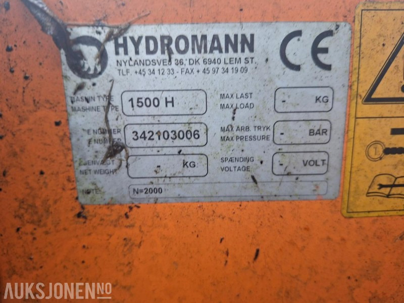 Hydromann 1500 H Snøfreser - Kmetijski stroj: slika 5 Hydromann 1500 H Snøfreser - Kmetijski stroj: slika 5