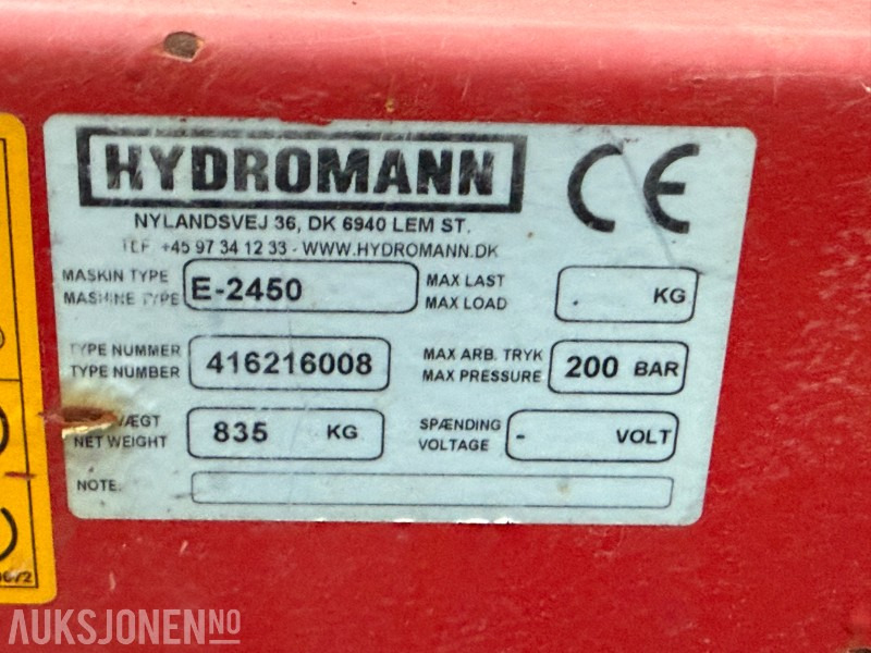 Hydromann E-2450 snøfreser - Kmetijski stroj: slika 5 Hydromann E-2450 snøfreser - Kmetijski stroj: slika 5