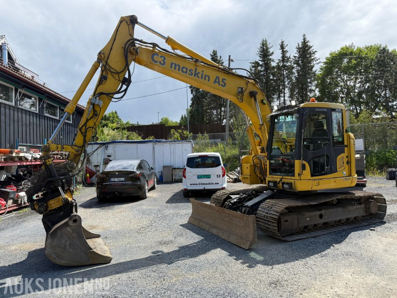 Komatsu PC138 gravemaskin, GPS, Tiltrotator, Smøring, Kamera - Bager: slika 1 Komatsu PC138 gravemaskin, GPS, Tiltrotator, Smøring, Kamera - Bager: slika 1