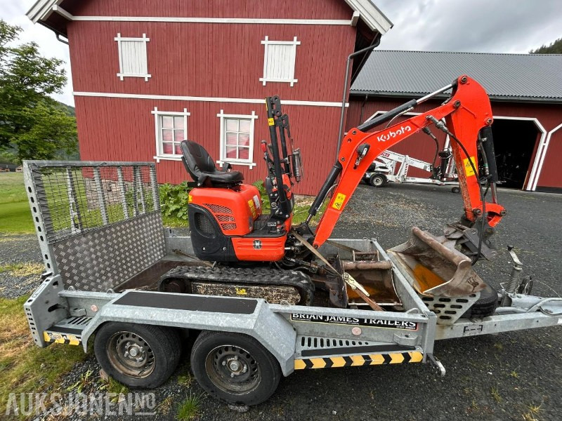 Kubota U10-3 Minigraver 2 skuffer m/tilhenger - Mini bager: slika 5 Kubota U10-3 Minigraver 2 skuffer m/tilhenger - Mini bager: slika 5