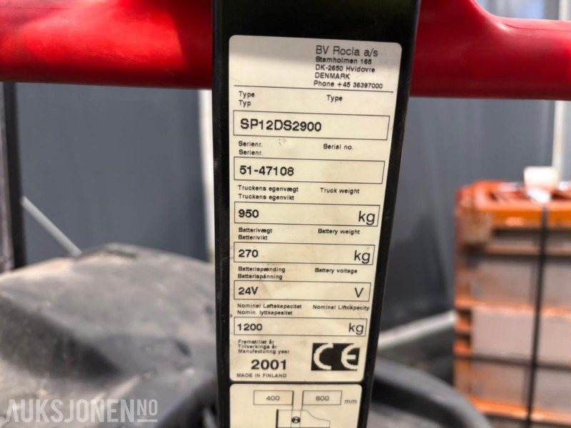 2001 BV SP12 DS2900 ledestabler - Oprema za rokovanje z materiali: slika 4 2001 BV SP12 DS2900 ledestabler - Oprema za rokovanje z materiali: slika 4