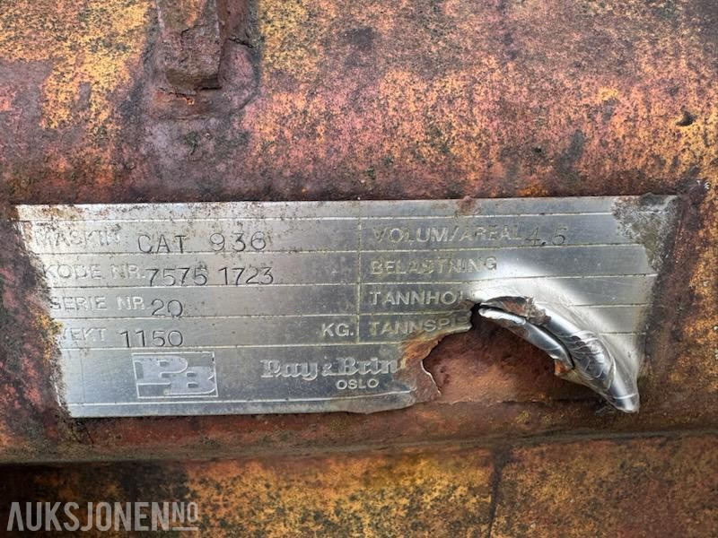 1993 Cat snøskuffe / materialskuffe / - Priključek za Gradbeni stroj: slika 5 1993 Cat snøskuffe / materialskuffe / - Priključek za Gradbeni stroj: slika 5