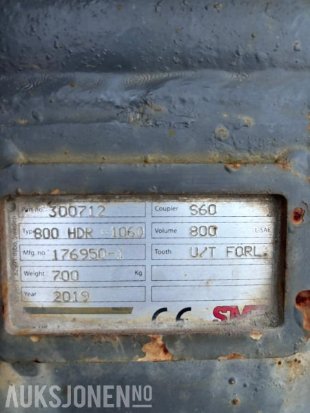 2019 SMP skuff 800 l - S60. Hardox - Priključek za Gradbeni stroj: slika 3 2019 SMP skuff 800 l - S60. Hardox - Priključek za Gradbeni stroj: slika 3