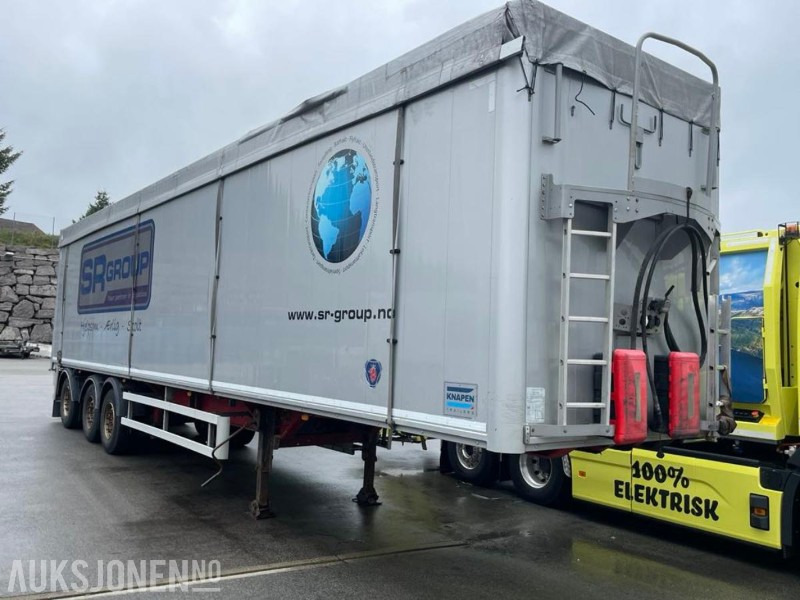2017 Knapen K502 Walking floor tralle, NY EU - med hydraulisk vegg og tak + låsing - Tillatt totalvekt: 45000 kg. - Prikolica: slika 1 2017 Knapen K502 Walking floor tralle, NY EU - med hydraulisk vegg og tak + låsing - Tillatt totalvekt: 45000 kg. - Prikolica: slika 1