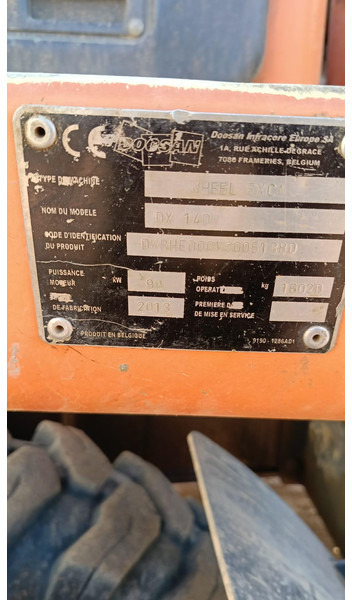 Doosan DX140W-3 *coming soon* - Bager na kolesih: slika 2 Doosan DX140W-3 *coming soon* - Bager na kolesih: slika 2