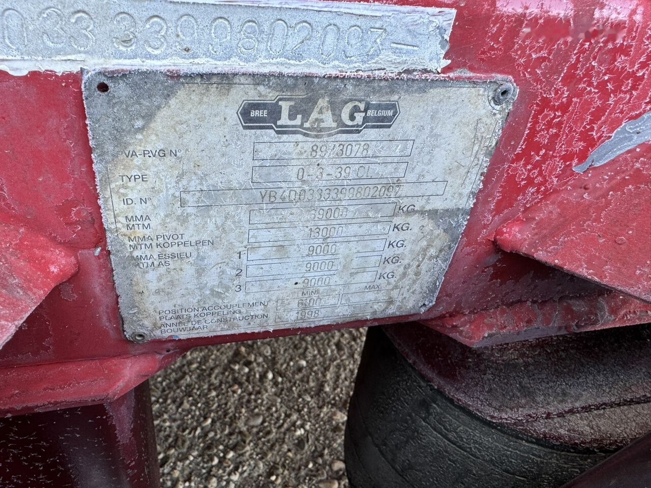 Polprikolica cisterna za transport hrane LAG cisterna 30 T - sasiu inox - inox alimentar - 1998: slika 11