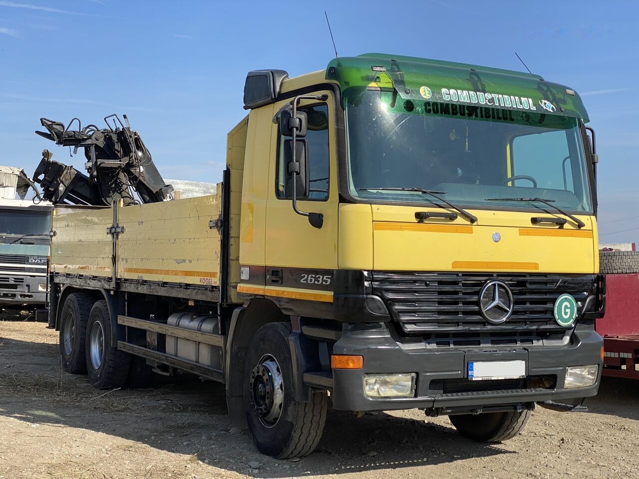 Mercedes-Benz Actros MP1 - Tovornjak s kesonom, Tovornjak z dvigalom: slika 1 Mercedes-Benz Actros MP1 - Tovornjak s kesonom, Tovornjak z dvigalom: slika 1